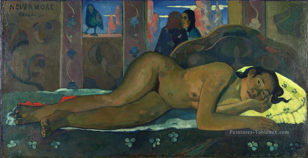 Nevermore O Taiti postimpressionnisme Primitivisme Paul Gauguin Peintures à l'huile